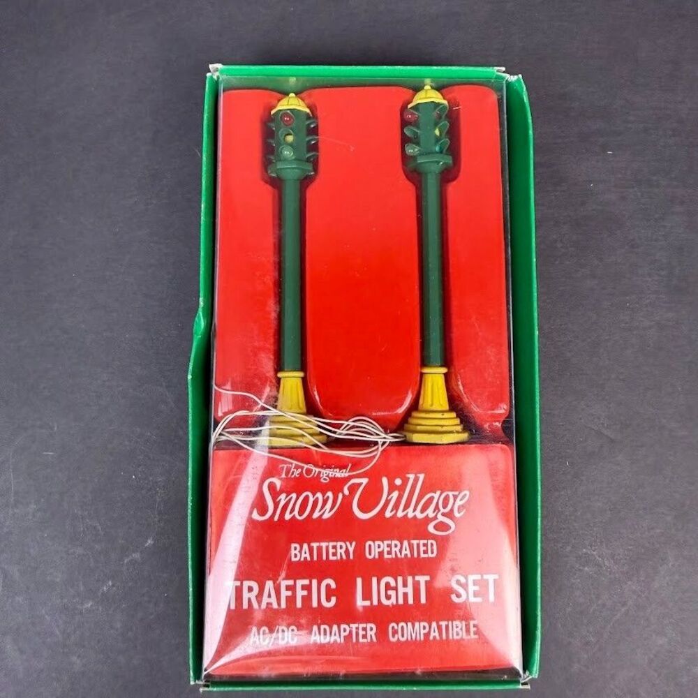 Department 56 Original Snow Village Battery Operated Traffic Light Set #5500-0